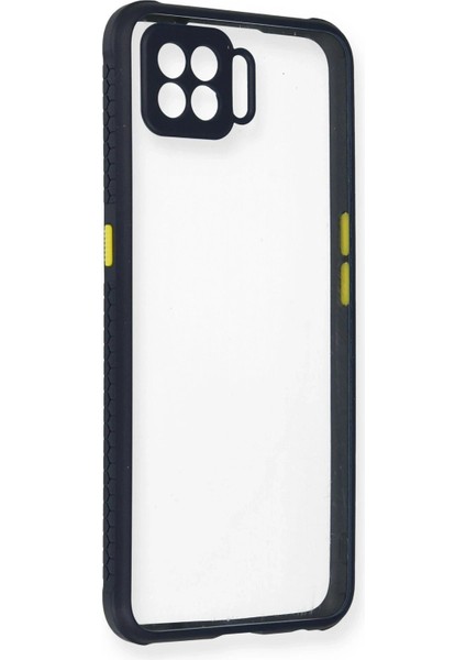 Oppo A73 Kılıf Miami Şeffaf Silikon - Lacivert - PZRCR4047-8631