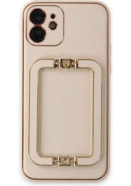 iPhone 12 Kılıf Coco Elit Kapak - Gold - PZRCR6106-1238