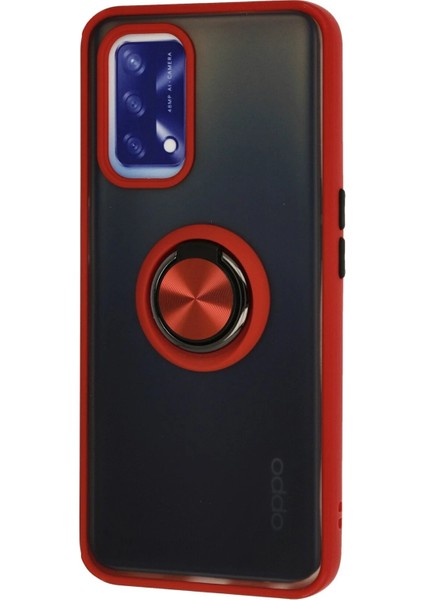 Oppo A74 4g Kılıf Montreal Yüzüklü Silikon Kapak - Kırmızı - PZRCR5236-8556 fiyatları