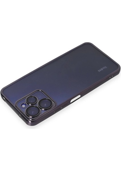 Xiaomi Redmi 12 Kılıf Lensli Silikon - Mor - PZRCR2427-5565 modelleri