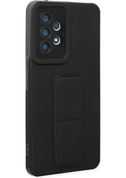 Samsung Galaxy A53 5g Kılıf Mega Standlı Silikon - Siyah - PZRCR2376-4504 fiyatları