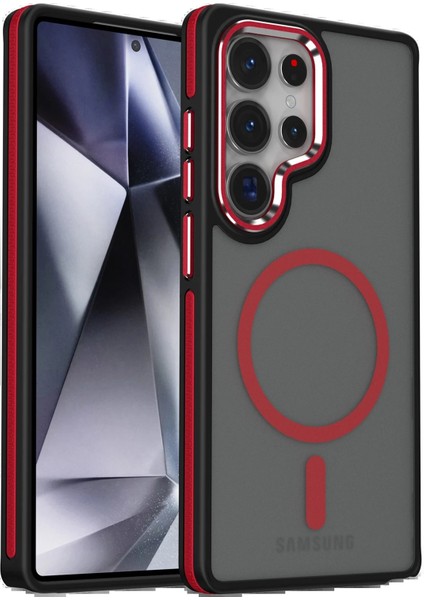 Samsung Galaxy S25 Ultra Winner Magsafe Kapak - Kırmızı - PZRCR3519-8327
