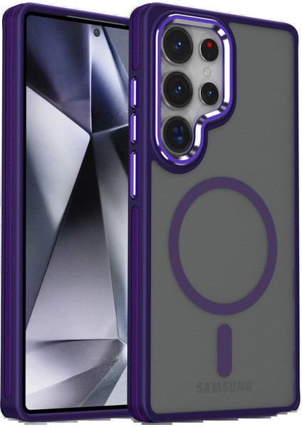 Samsung Galaxy S25 Ultra Winner Magsafe Kapak - Derin Mor - PZRCR1959-1157