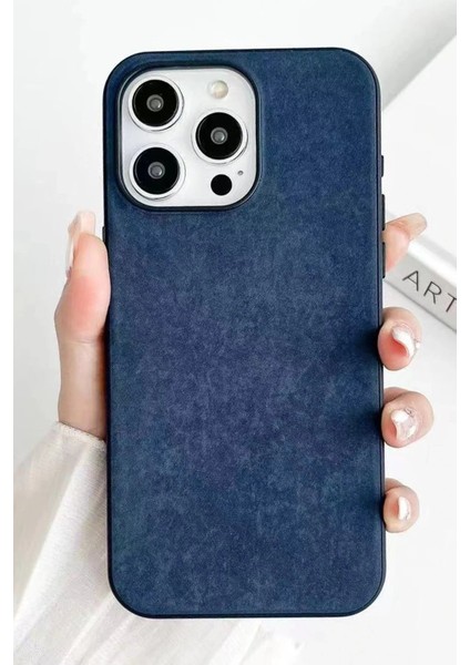 iPhone 15 Pro Kılıf Karen Magsafe Kapak - Lacivert - PZRCR5258-5943