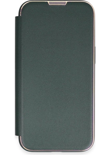 iPhone 14 Pro Kılıf Dolpin Kapaklı - Koyu Yeşil - PZRCR7418-1901 fiyatları