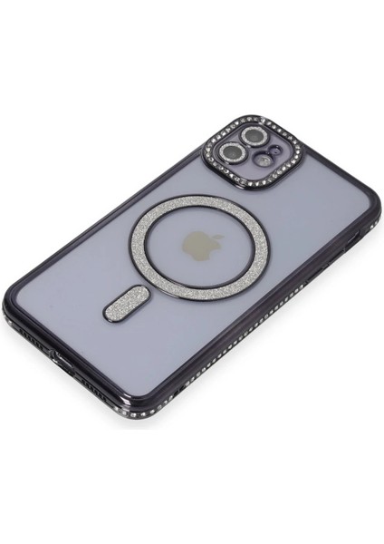 iPhone 11 Kılıf Joke Simli Magneticsafe Kılıf - Siyah - PZRCR4184-2179 fırsatları