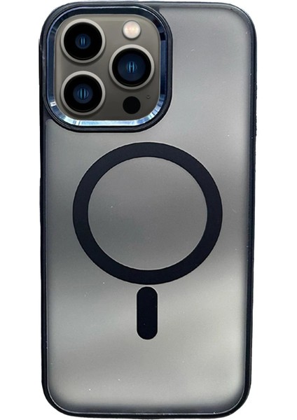 iPhone 13 Pro Max Solid Magsafe Kapak - Lacivert - PZRCR1174-7868