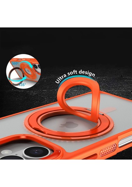 iPhone 16 Banza Magsafe Standlı Kapak - Turuncu - PZRCR5604-2676 fiyatları