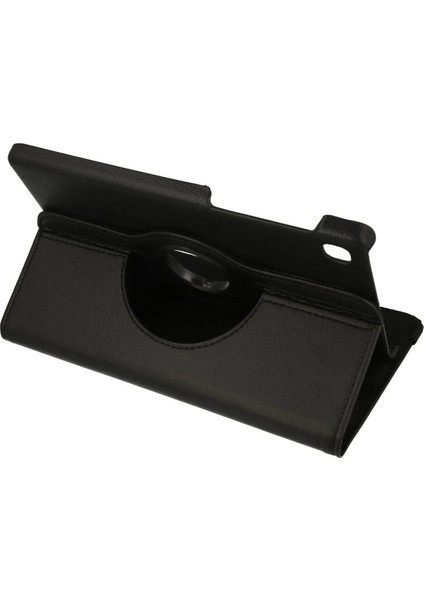 Samsung Galaxy T220 Tab A7 Lite 8.7 Kılıf 360 Tablet Deri Kılıf - Siyah - PZRCR2512-4511