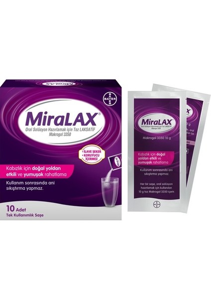 Miralax 10 Saşe 2 Adet