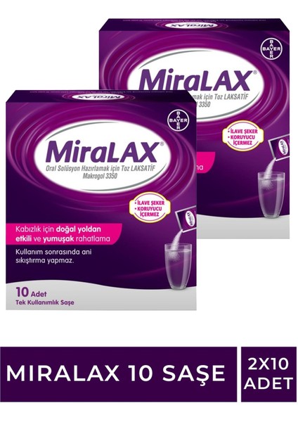Miralax 10 Saşe 2 Adet