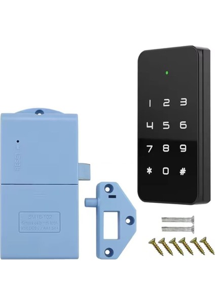 Powermaster PM-26728 Rfıd ve Tuş Panelli Dijital Elektronik Kapı Dolap Kilidi 2'li Paket Şifrematik