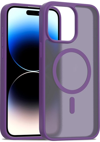 iPhone 15 Pro Jota Magsafe Kapak - Derin Mor - PZRCR8189-9073 fırsatları