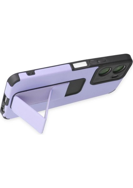 Vivo Y16 Kılıf Mega Standlı Silikon - Lila - PZRCR2578-7139 indirimleri