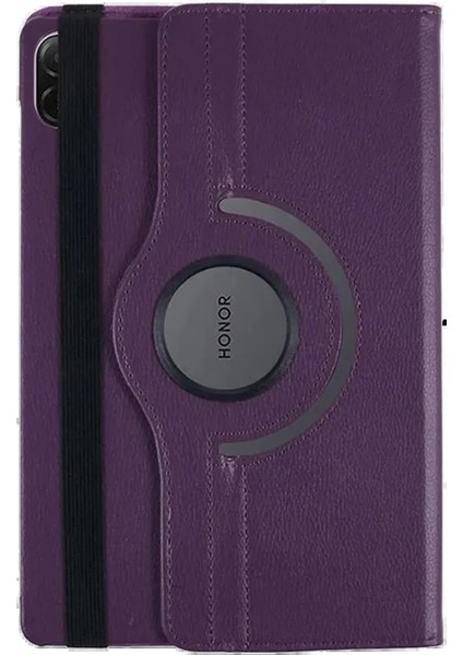 Huawei Honor Pad X8A Kılıf 360 Tablet Deri Kılıf - Mürdüm - PZRCR9401-7481