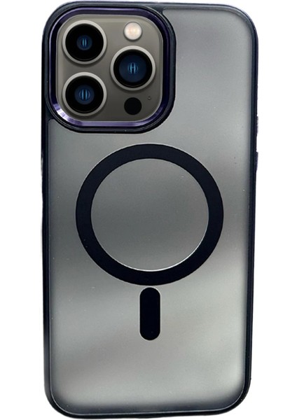 iPhone 14 Pro Max Solid Magsafe Kapak - Derin Mor - PZRCR8898-8277