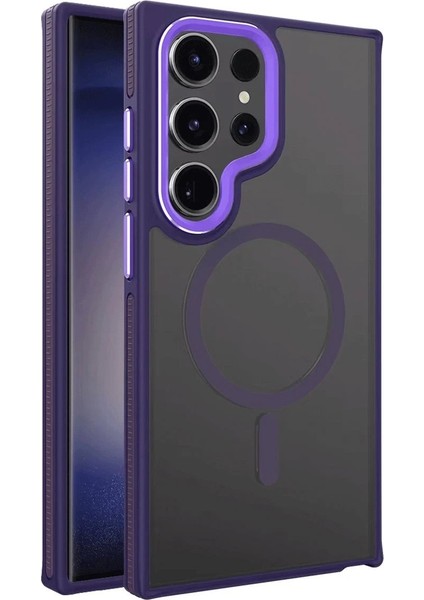 Samsung Galaxy S24 Ultra Winner Magsafe Kapak - Derin Mor - PZRCR4175-1805