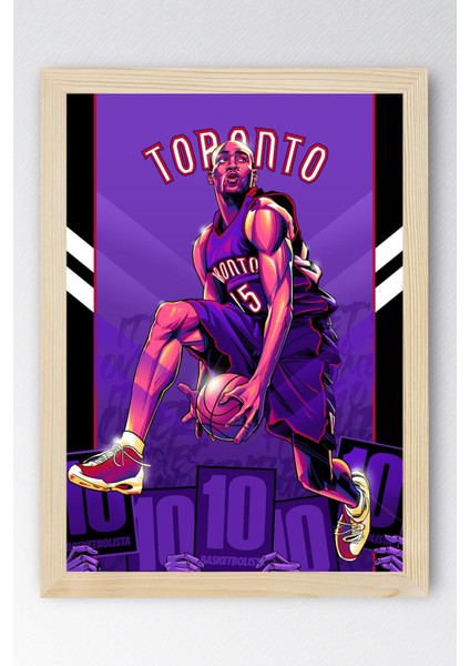Vince Carter Çerçeveli Tablo - Toronto Raptors Nba Posteri Tablo