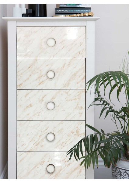 276-8131 Krem Mermer Desen Kendinden Yapışkanlı Folyo ( 67 cm x 2 mt ) fırsatları