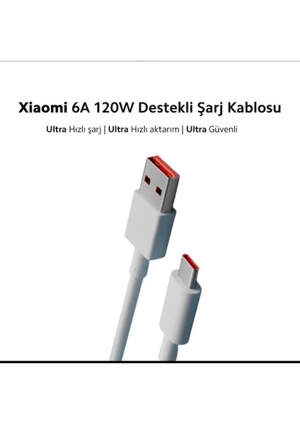 Xiaomi 6A Type-C 67W Kablo modelleri