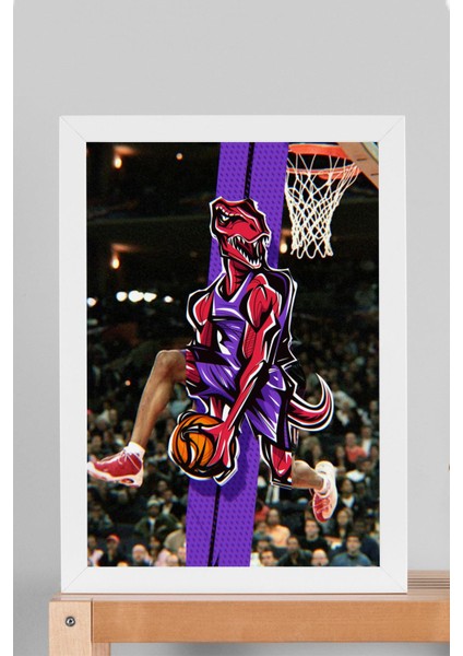 Vince Carter Çerçeveli Tablo - Toronto Raptors Nba Posteri Tablo
