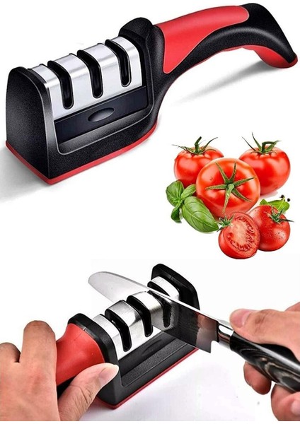 Profesyonel Bıçak Bileyici Tungsten Elmas 3 Açılı Şef Bıçak Bileyicisi modelleri