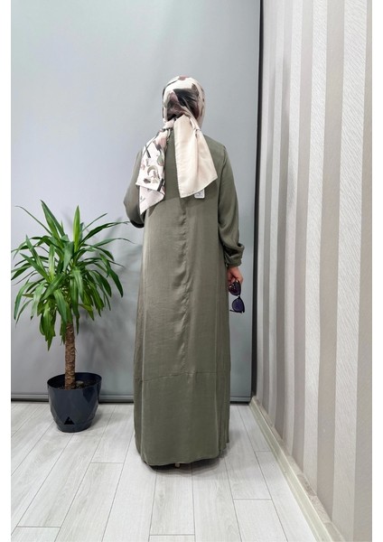 Lyocel Elbise Haki 303809 modelleri