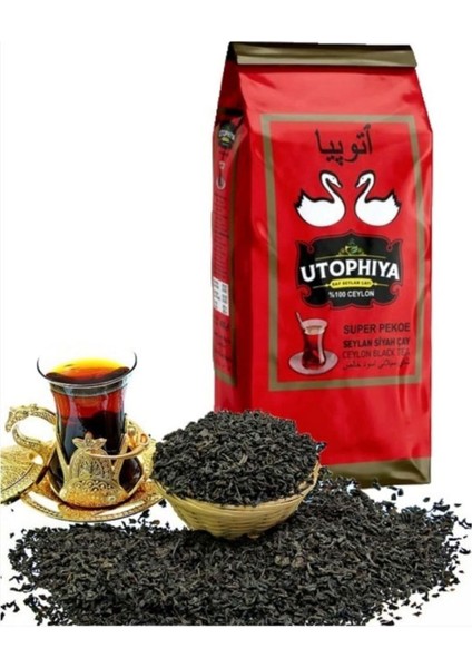 Utophıya Saf Seylan Çayı 400 gr (%100 Super Pekoe Seylan Siyah Çay)