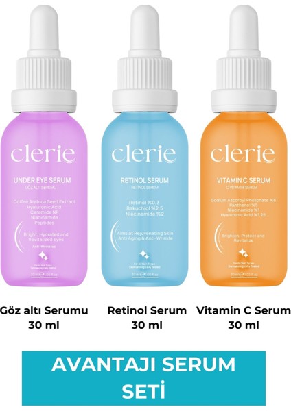 Avantajlı 3'lü Serum Seti