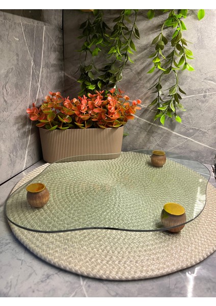 Sunumluk Cam Tepsi | Modern Ikram Tabağı fiyatları