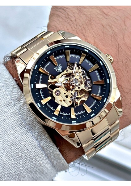 TI-611F Tıger Otomatik Çelik Erkek Saati