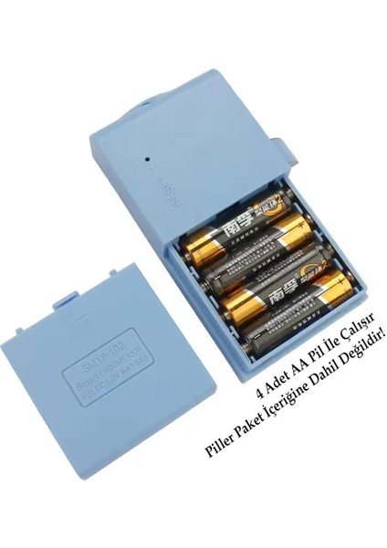Powermaster PM-26723 Tuş Şifreli Gri Çekmece Dolap Kilidi 2'li Paket Şifrematik Dolap Kilit