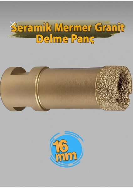 M14 Vakumlu Mermer Granit Seramik Delme Panç 16 mm