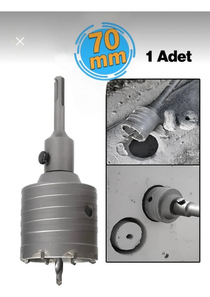 Sds Plus Beton Buat Açma Delme Panç 70 mm