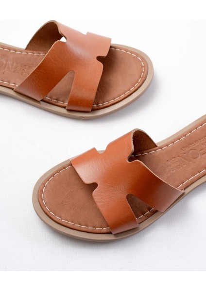 169-6100 Taba Ortopedik Hakiki Deri Kadın Terlik fırsatları