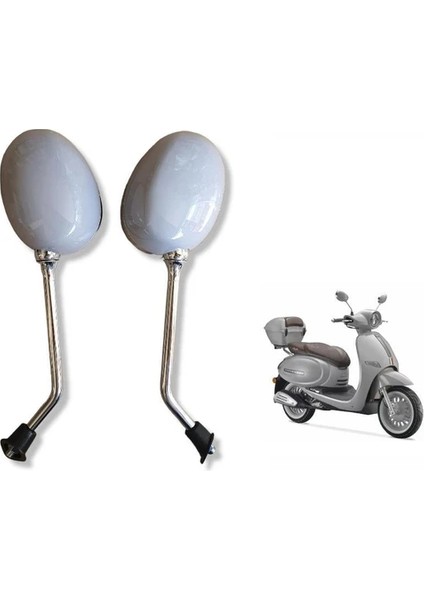 Motorsiklet Scooter Capucıno Gri Ayna Takımı 50 125 150 Motorsiklet Ayna Takımları modelleri