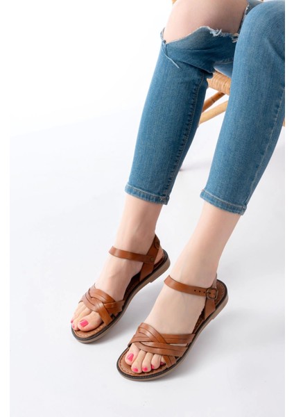 205-037 Taba Hakiki Deri Ortopedik Taban Kadın Sandalet fiyatları