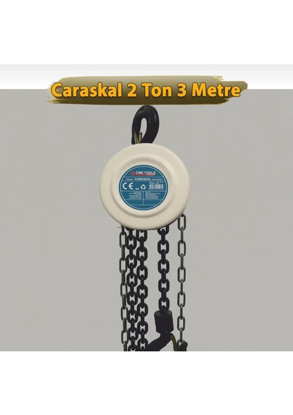 Yük Kaldırma Zincirli Caraskal 2 Ton 3 Metre
