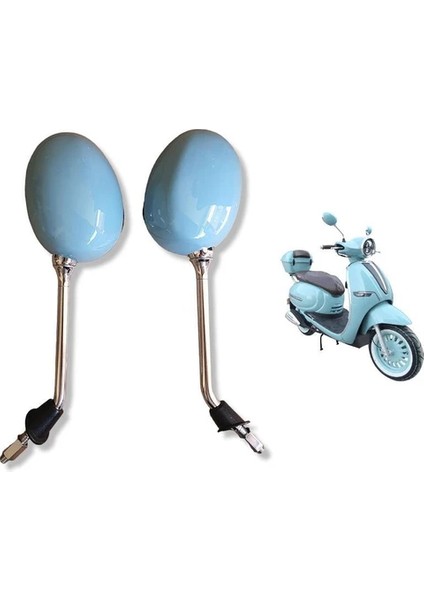 Motorsiklet Scooter Capucıno Turkuaz Ayna Takımı 50 125 150 Motorsiklet Ayna Takımları