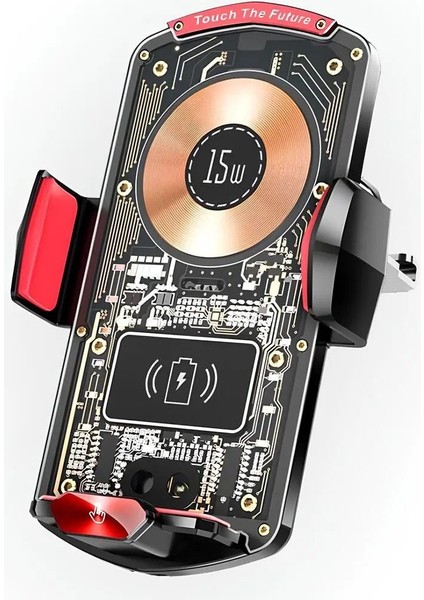 Magsafe Özellikli Temassız Şarjlı Otomatik Wireless Araç Içi Telefon Tutucu