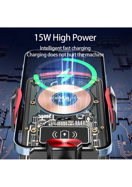 Magsafe Özellikli Temassız Şarjlı Otomatik Wireless Araç Içi Telefon Tutucu indirimleri