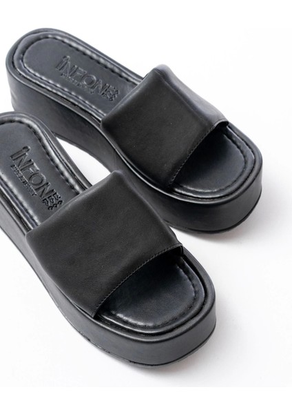 861-1033 Siyah Dolgu Topuklu Kadın Terlik fırsatları