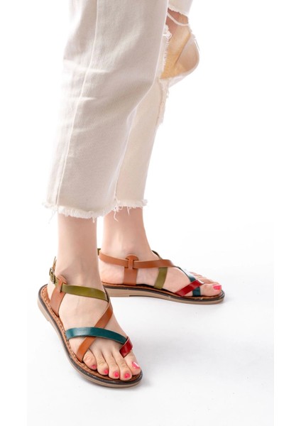 205-08 Multi Ortopedik Hakiki Deri Kadın Sandalet fırsatları