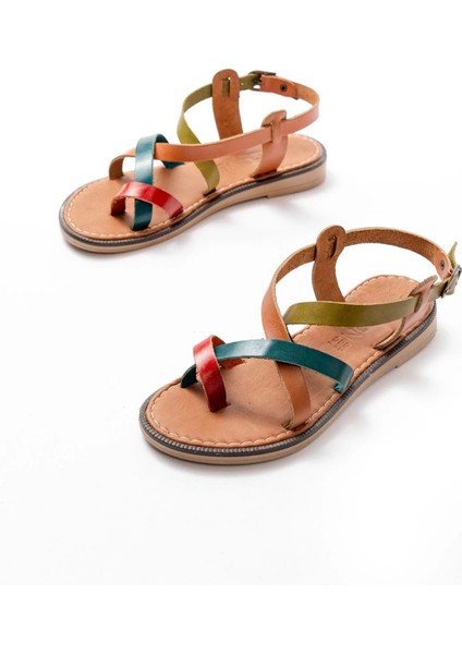 205-08 Multi Ortopedik Hakiki Deri Kadın Sandalet indirimleri