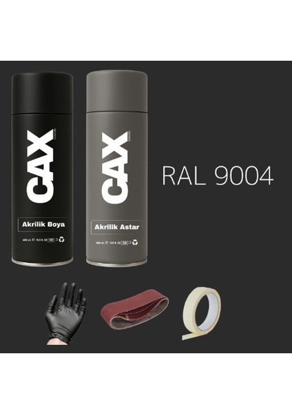 Sprey+Astar Premium Özel Yapım Akrilik Sprey Boya Seti 400 ml (Araba-Metal-Plastik-Ahşap)