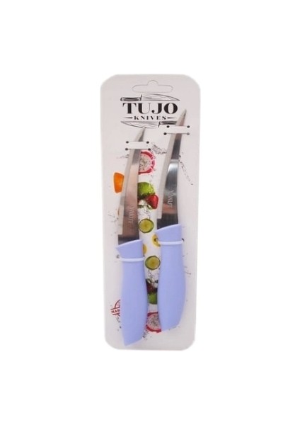 2 Parça Kartelalı Tırtırlı Bıçak (5047)