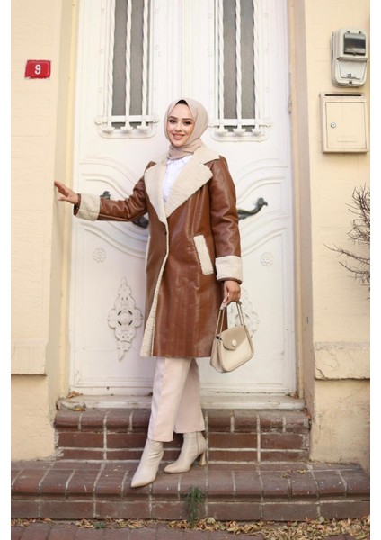 Kadın Kürklü Panzot Deri Kaban fırsatları