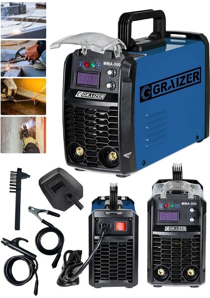 300 Amper Inverter MMA-500 Mega Stıck Kaynak Makinesi-Mavi fiyatları