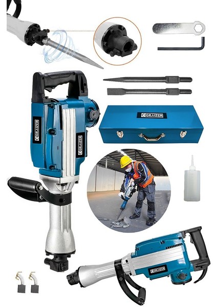 1800W Darbeli 16 kg Kırıcı Delici Hilti