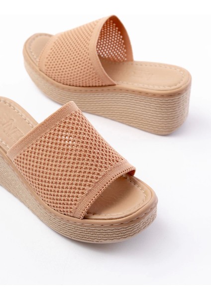 232-460 Nut Triko Günlük Ortopedik Dolgu Topuk Kadın Terlik indirimleri